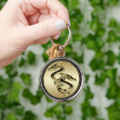 Dubbele dragon Premium-Sleutelhanger Sleutelhanger (Hand)