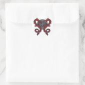 Dubbele Dragon Sticker (Tas)