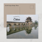 Dubbele Drakenbrug in China Briefkaart (Voorkant / Achterkant)