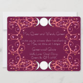 Dubbele drie in één lesbische handfasting uitnodig kaart (Voorkant)