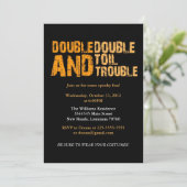 Dubbele dubbele spoel en problemen | Halloween-par Kaart (Staand voorkant)