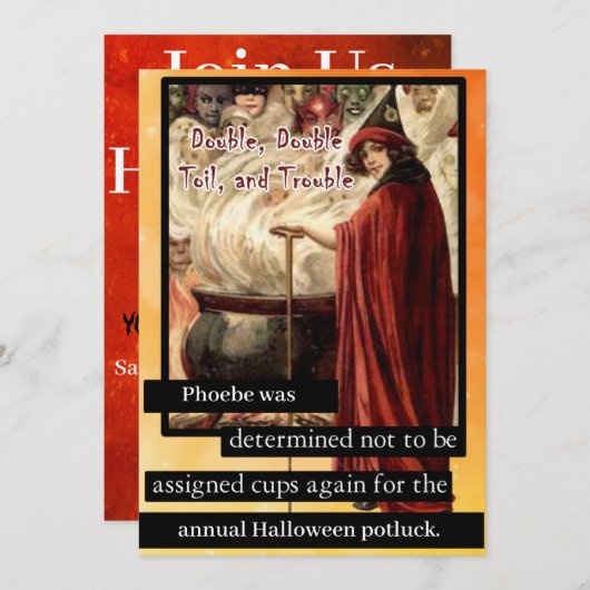 Dubbele, dubbele, stollende en problematische Hall Kaart (Voorkant / Achterkant)