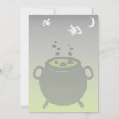 'Dubbele, dubbele toil en problemen' Halloween-uit Kaart (Achterkant)