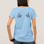 Dubbele dunne witte   t-shirt (Achterkant)