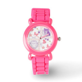 Dubbele eigenaar en Butterflies Roze Kinder Watch Horloge