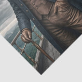 Dubbele Elegante Victoriaans Steampunk Lab Dog Art Tissuepapier (Detail)