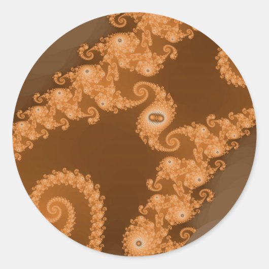 Dubbele Espresso Sticks Ronde Sticker (Voorkant)