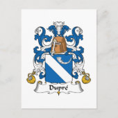 Dubbele familiecrest briefkaart (Voorkant)