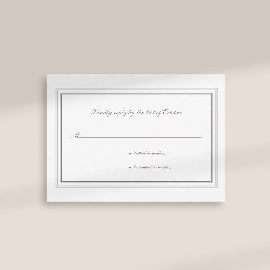 Dubbele faux reliëf Lijst Formele bruiloft reactie