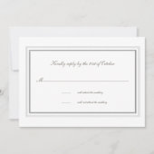 Dubbele faux reliëf Lijst Formele bruiloft reactie (Voorkant)