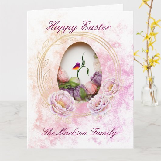 Dubbele feestdagenkaart kaart (Gele Bloem)