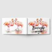 Dubbele Flamingo Familie Reünie Party Essential Gastenboek (Volledig)