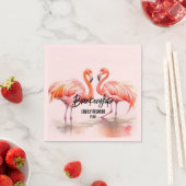 Dubbele Flamingo Familie Reünie Party Essentials Servet (Insitu)