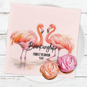 Dubbele Flamingo Familie Reünie Party Essentials Servet