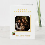 dubbele folie feestdagenkaart (Voorkant)