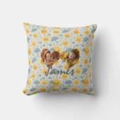 Dubbele Foto Kussen Hart Lijsten & Kawaii Weer (Voorkant)