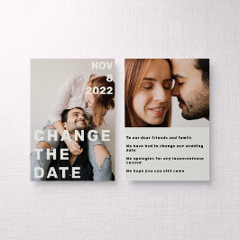 Dubbele foto modern groot en vet veranderen de dat kaart