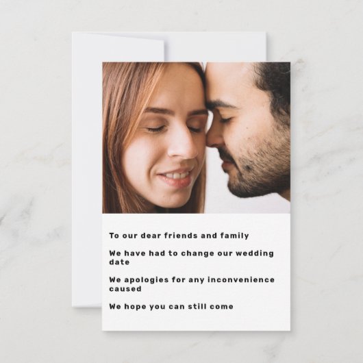 Dubbele foto modern groot en vet veranderen de dat kaart (Achterkant)