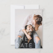 Dubbele foto moderne vetgedrukte tekst slaat de da kaart (Voorkant)