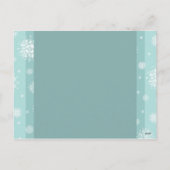 Dubbele foto Vrolijk Kerstfeest Briefkaarten Sneeu (Achterkant)