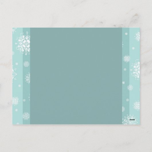 Dubbele foto Vrolijk Kerstfeest Briefkaarten Sneeu (Achterkant)