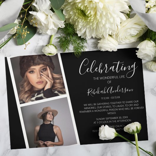 Dubbele fotogreep | Uitnodiging tot herdenking van