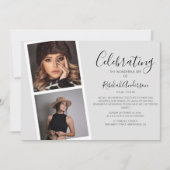 Dubbele fotostrip | Herdenkingsdienst Kaart (Voorkant)