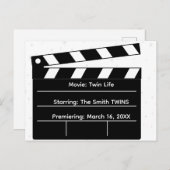 Dubbele functie: Epic Twin Zwangerschapsaankondigi Briefkaart (Voorkant / Achterkant)