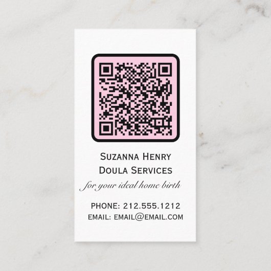 Dubbele geboorte postpartum roze zwanger visitekaartje (Achterkant)