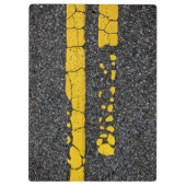 Dubbele gele lijn, beschadigd klembord (Achterkant)