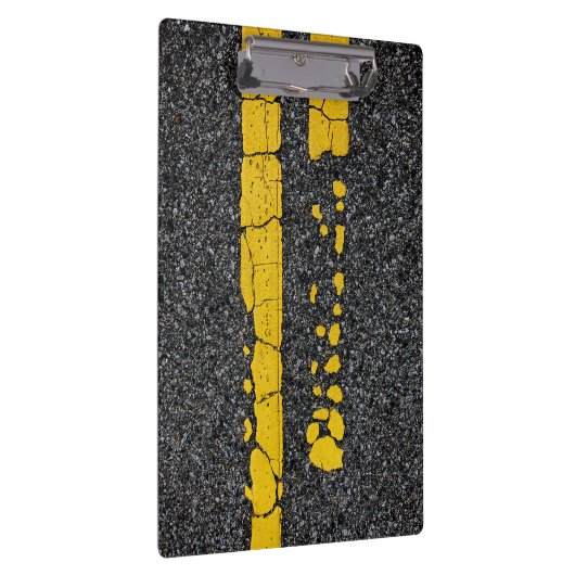 Dubbele gele lijn, beschadigd klembord (Rechts)