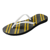 Dubbele Gele Lijn Teenslippers (Schuin)
