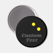 Dubbele gele stip squash bal custom koelkastmagnee magneet (Voorkant / Achterkant)