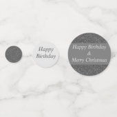 Dubbele gelegenheid verjaardag en kerst confetti (Voorkanten)