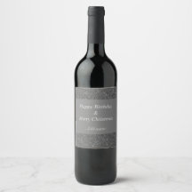Dubbele gelegenheid verjaardag en kerstlabel