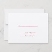 Dubbele geluk huwelijksenvelop responskaarten kaart (Achterkant)