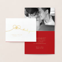 Dubbele geluk Knot Chinese bruiloft Dank je