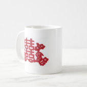 Dubbele geluk koffiemok (Voorkant links)