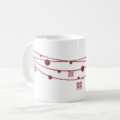 Dubbele geluk Lantaarns Oriental Wedding Mok (Voorkant links)