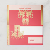 Dubbele geluk plaatskaartje (Buitenkant ongevouwen)