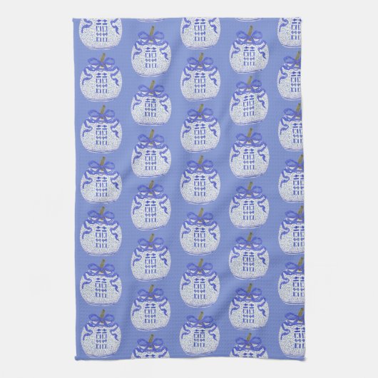 Dubbele geluk Pumpkin Kitchen Tea Towels Theedoek (Verticaal)