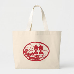 Dubbele geluksboom Ducks Grote Tote Bag