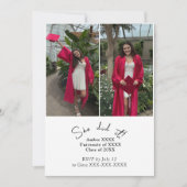 Dubbele gezamenlijke afstudeerpartij Uitnodiging (Voorkant)