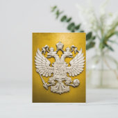 Dubbele goudadelaar briefkaart (Staand voorkant)