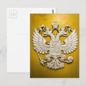 Dubbele goudadelaar briefkaart (Voorkant / Achterkant)