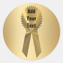 Dubbele gouden lintzegels en Stickers