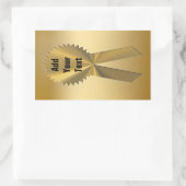 Dubbele gouden lintzegels en Stickers (Tas)