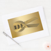 Dubbele gouden lintzegels en Stickers (Envelop)