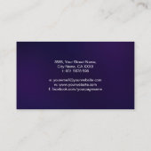 Dubbele gouden spiraal en Yin Yang Visitekaartje (Achterkant)