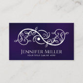 Dubbele gouden spiraal en Yin Yang Visitekaartje (Voorkant)